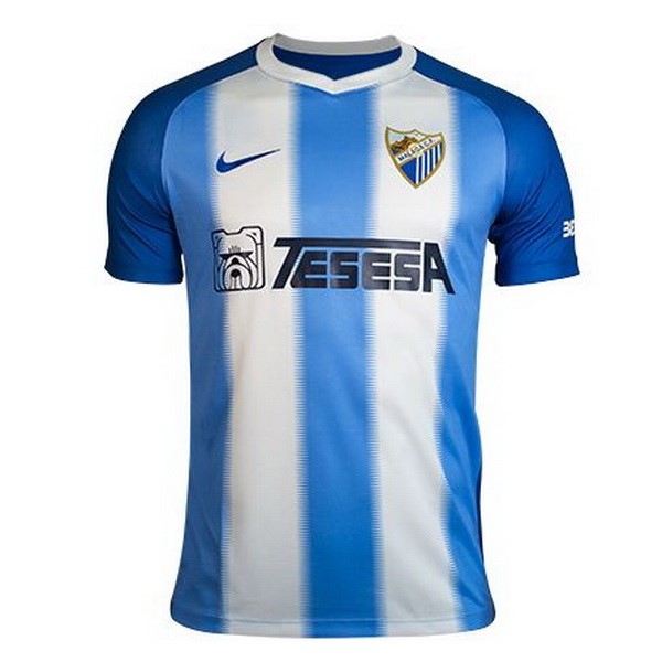 Camiseta Málaga Primera equipo 2018-19 Azul Blanco